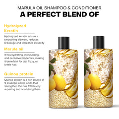 Marula Oil Shampoo & Conditioner – 250ml - De Fabulous India
