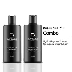 Kukui Nut Oil Shampoo & Conditioner -250ml Combo | De Fabulous India