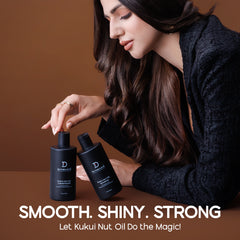 Kukui Nut Oil Shampoo & Conditioner -250ml Combo | De Fabulous India