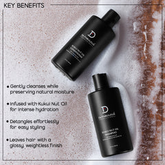 Kukui Nut Oil Shampoo & Conditioner -250ml Combo | De Fabulous India