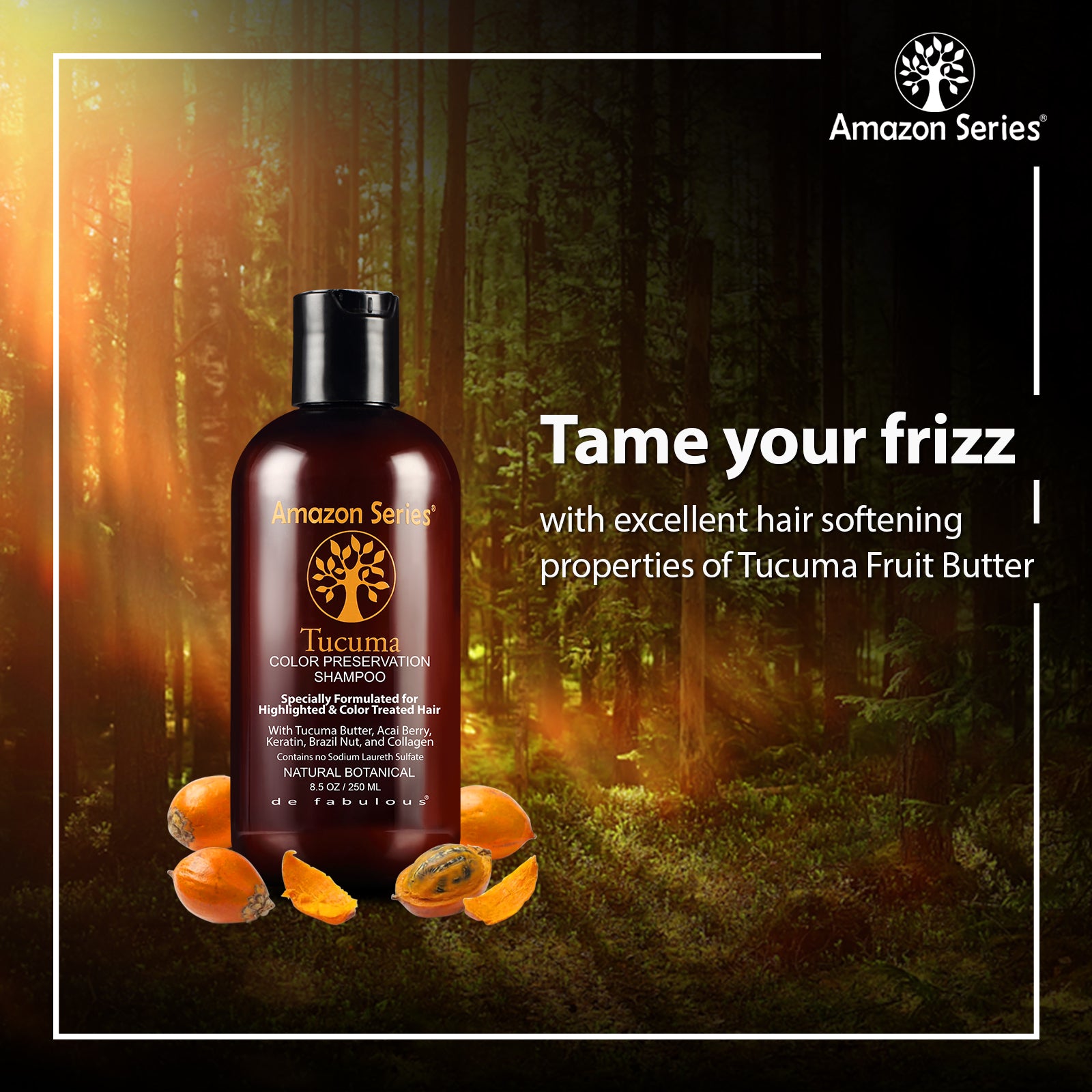 Amazon Series Tucuma Color Preservation Shampoo 250 ml | De Fabulous India