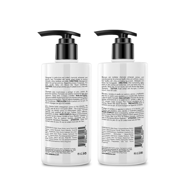 Reviver Shampoo & Conditioner -250ml + Acai Oil 59ml | De Fabulous India