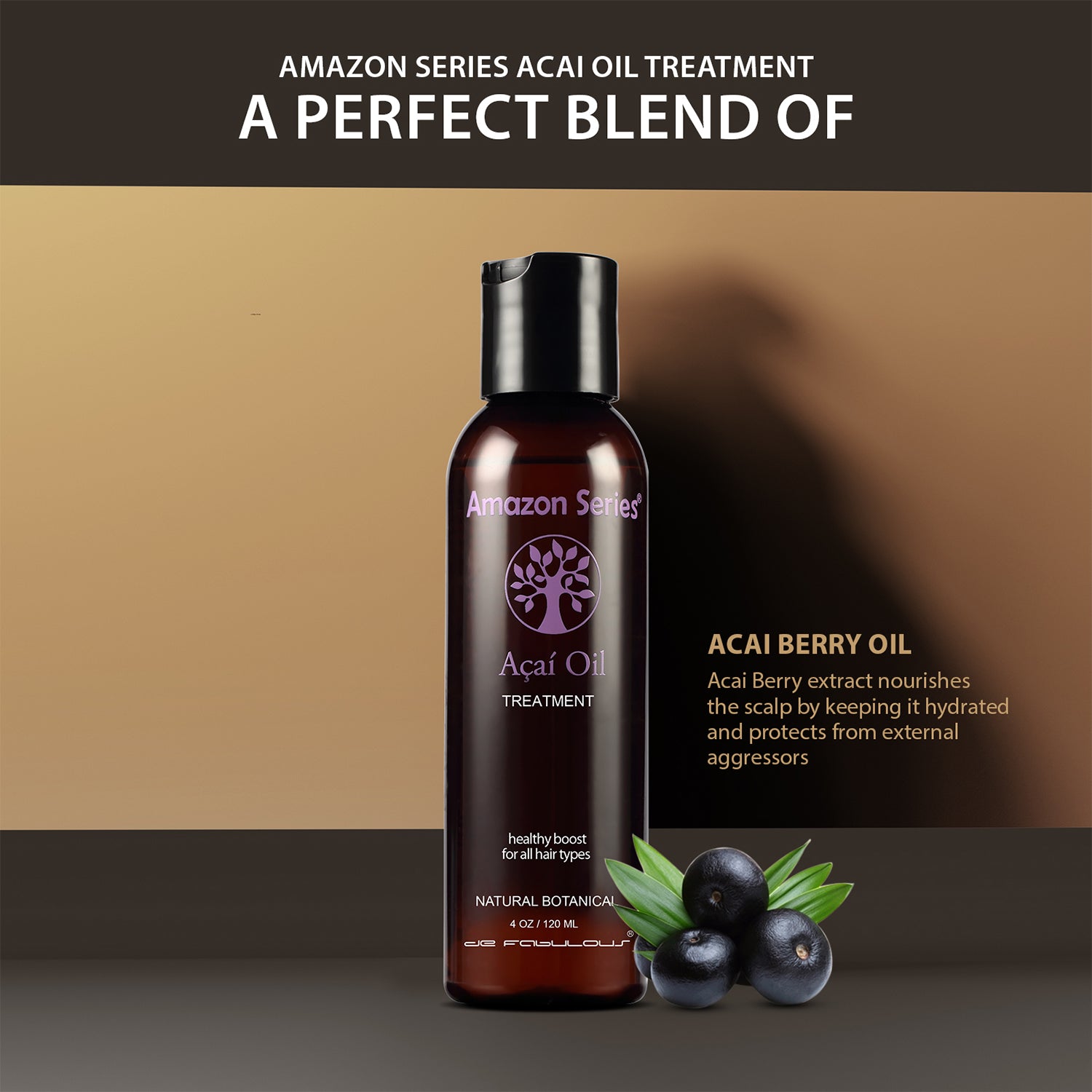 Amazon Series Acai Oil Treatment 120 ml - De Fabulous India