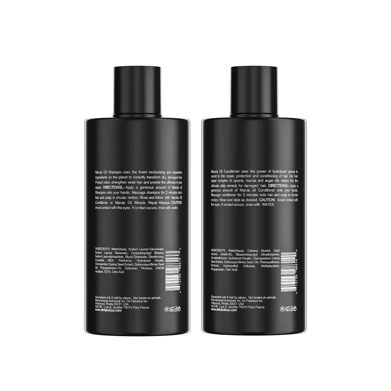 Marula Oil Shampoo & Conditioner – 250ml - De Fabulous India