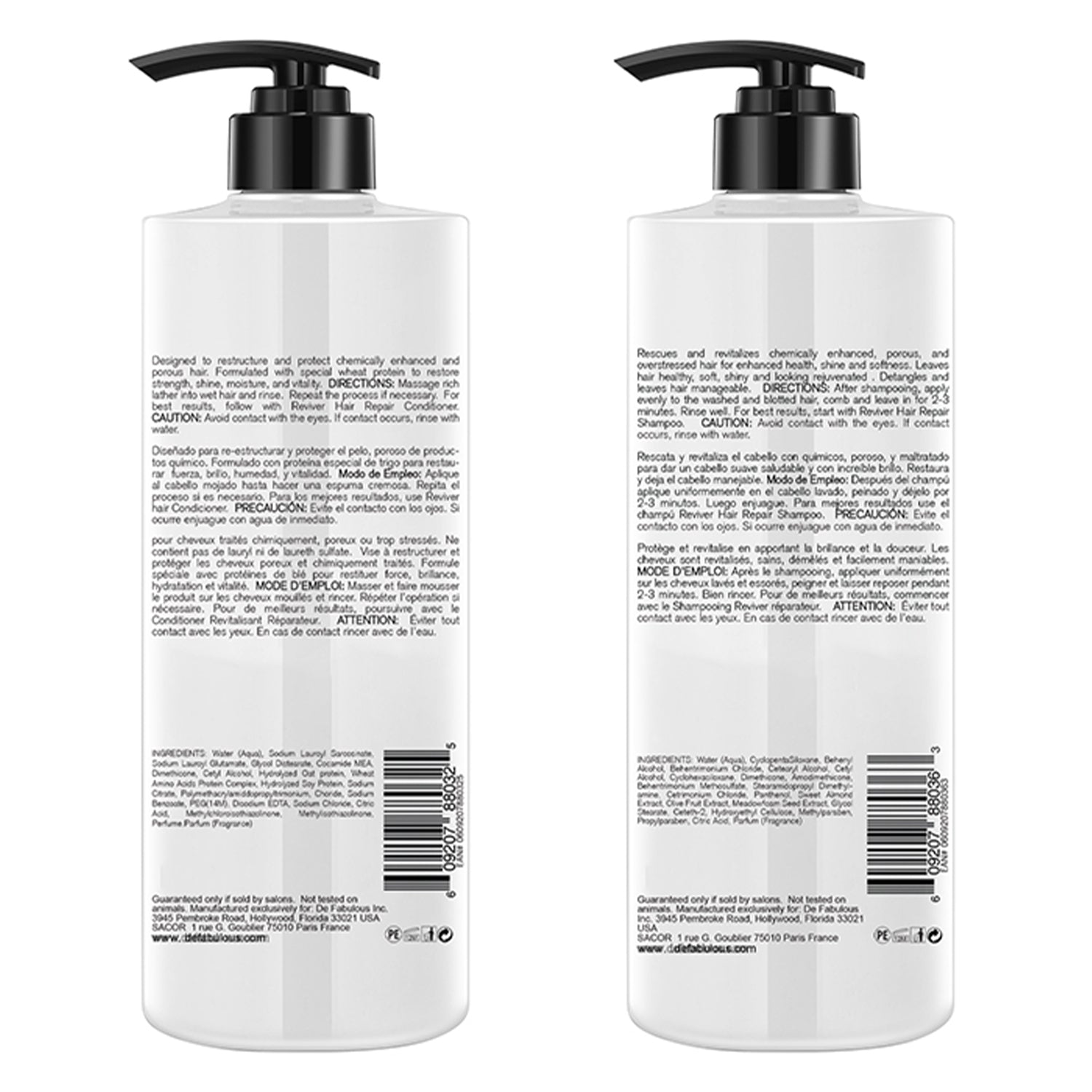 Reviver Hair Repair Shampoo & Conditioner - 1000ml Combo - De Fabulous India