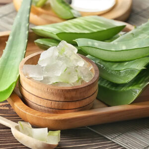 "Nourishing and soothing, aloe vera extract for healthy and vibrant hair."