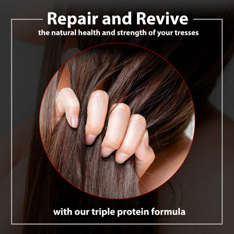 Repair and revive the naturals health and strength of your tresses with our triple protein formula.