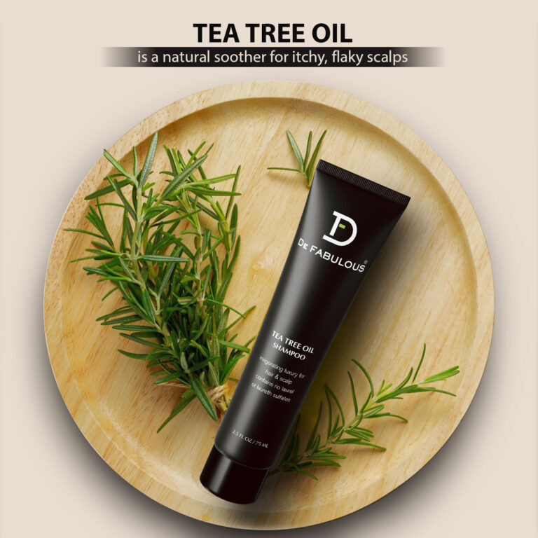 tea-tree-oil is a natural soother for itchy, flaky scalps