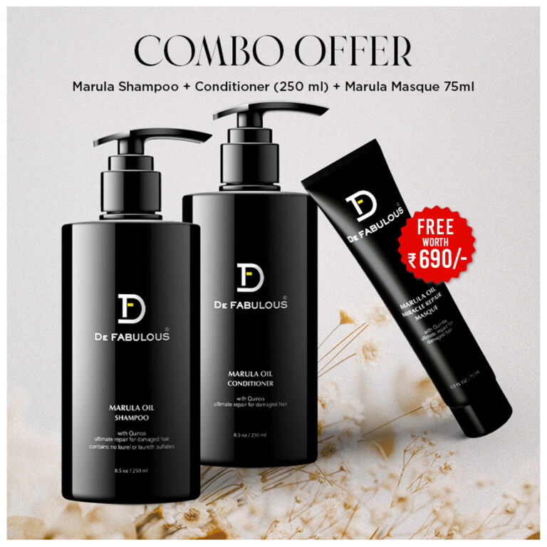 "De Fabulous Marula Oil Shampoo & Conditioner + Free Marula Oil Travel Masque: Experience the Luxury of Marula Oil Anywhere You Go"