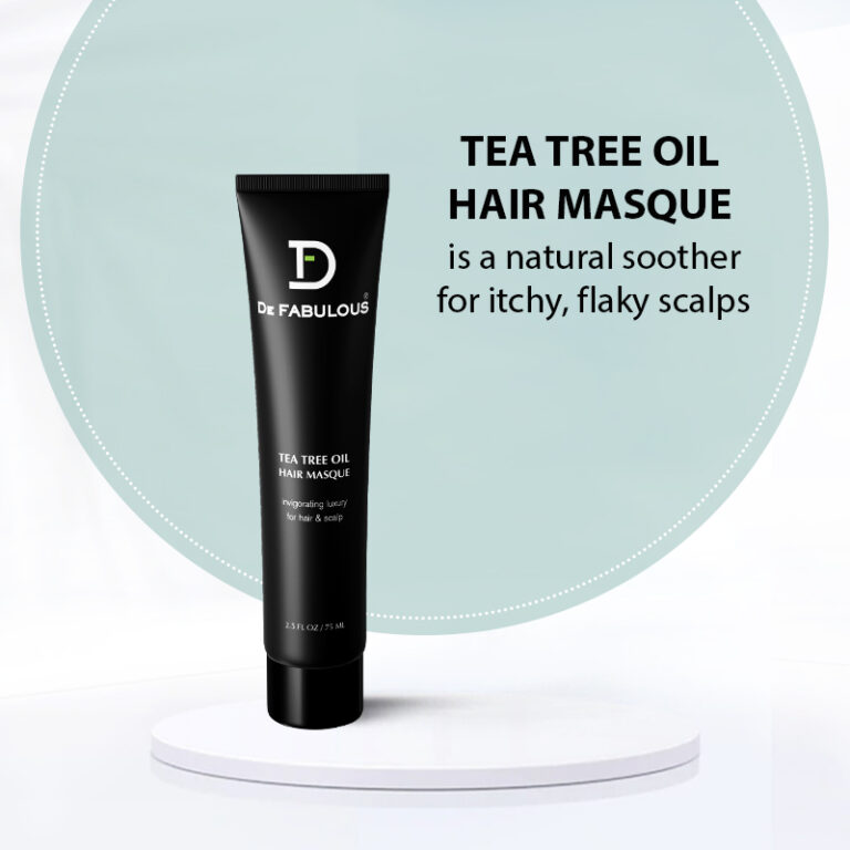 Tea tree oil hair masque is a natural soother for itchy, Flaky scalps.