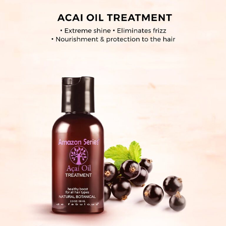 Acai oil treatment - extreme shine, eliminates frizz, nourishment, protection to the hair