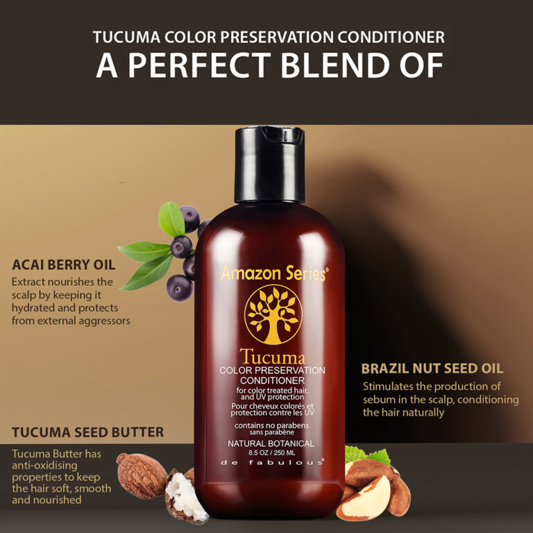 A perfect blend of Acai berry oil. brazil nut seed oil and tucuma seed butter ingredients.