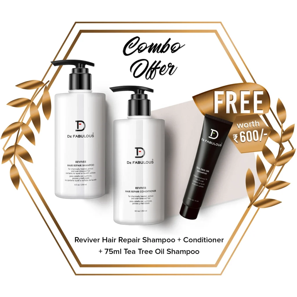 "De Fabulous Reviver Shampoo & Conditioner + Free Tea Tree Oil Shampoo: Restore, Refresh, and Revitalize Your Hair Care Routine"