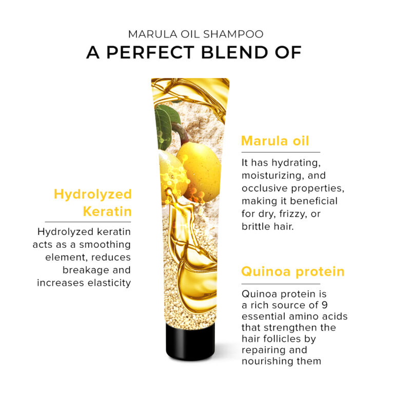 Ingredients : Marula Oil, Hydrolyzed keratin, Quinoa Protein.